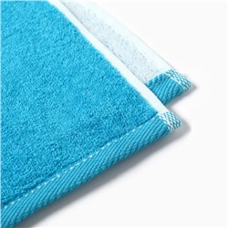 Полотенце махровое «Этель» Dinotime, 70×130 см, хлопок 100%, сине-белое