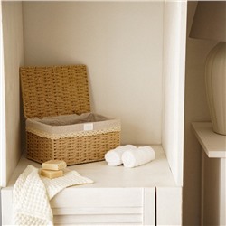 Корзина для хранения SL Home, плетёная, ручной работы, 30×20×15.5 см