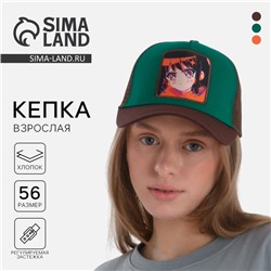 Кепка женская с сеткой «Аниме», р-р 56