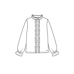 Блузка текстильная для девочек