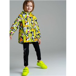 Куртка текстильная с полиуретановым покрытием для девочек (ветровка)