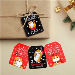 Шильдик новогодний на подарок «Год Новый, а ты старый», набор 6 штук, 16×24 см