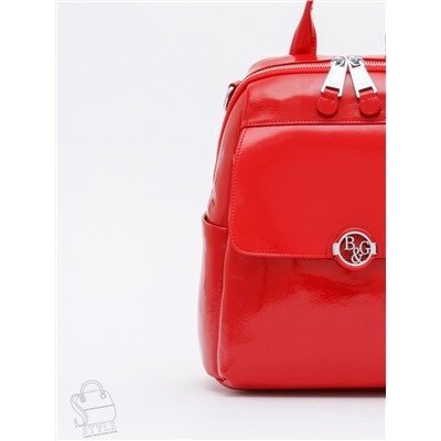 Рюкзак женский кожаный 21023-8 red  Polina&Eiterou