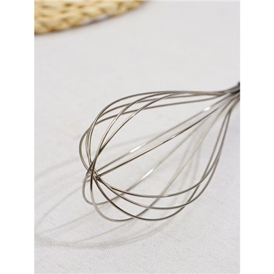 Венчик для взбивания Доляна «Флер», 28 см, цвет белый