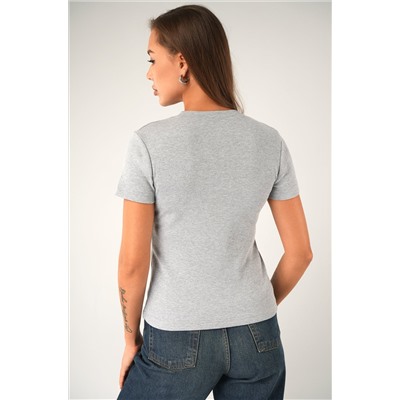 Женская футболка в рубчик Happyfox