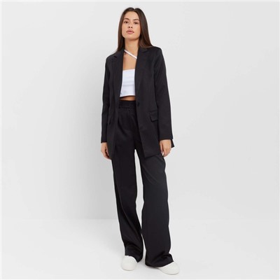 Брюки женские MIST, размер 50 (рост 175 см), чёрные