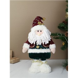 Новогоднее украшение Дед мороз на телескопических ножках 37/80 см / SH056-1 /уп 72/