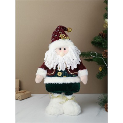 Новогоднее украшение Дед мороз на телескопических ножках 37/80 см / SH056-1 /уп 72/