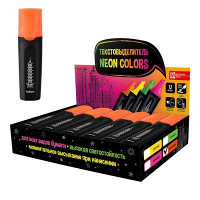 Текстовыделитель 1-4мм "КИТАЙ" оранжевый 58695 Феникс