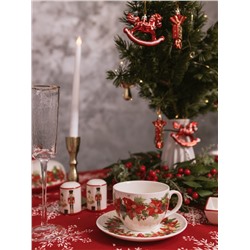 Набор для специй новогодний Доляна «Сказочный бал.Щелкунчик», 2 предмета: солонка, перечница 50 мл, 4.5×6.5, доломит, белый