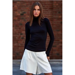 Водолазка полупрозрачная женская (Черный)