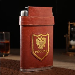 Фляжка «Герб», нержавеющая сталь, 300 мл, 10 oz