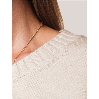 Базовый джемпер из мягкой пряжи с кашемиром с разрезами по бокам