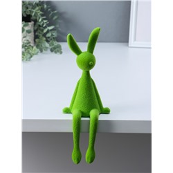 Фигура настольная «Зайчик», зелёный, на полку, 9×10×28 см