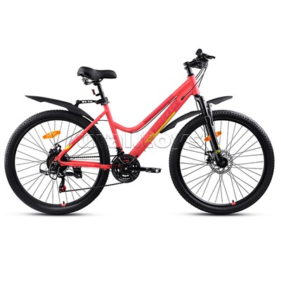 Велосипед 26" Rocket lady Alloy 26, цвет коралловый, размер 17"