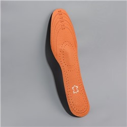 Стельки для обуви, универсальные, амортизирующие, дышащие, р-р RU до 47 (р-р Пр-ля до 46), 29.5 см, пара, коричневые