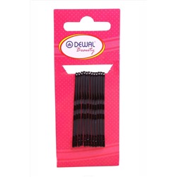 Dewal Beauty Невидимки для волос N-12BLACK, волна, 50 мм, черный, 12 шт. KRISTALLER, 1117354