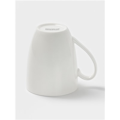 Кружка Доляна White Label, 350 мл, фарфор, белая