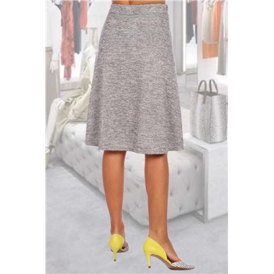 Юбка Трапеция (Серый меланж)