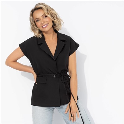 Жилет оверсайз, Слишком модно (black)