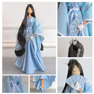 Набор для шитья. Интерьерная кукла «Гейша Юки», 43 см