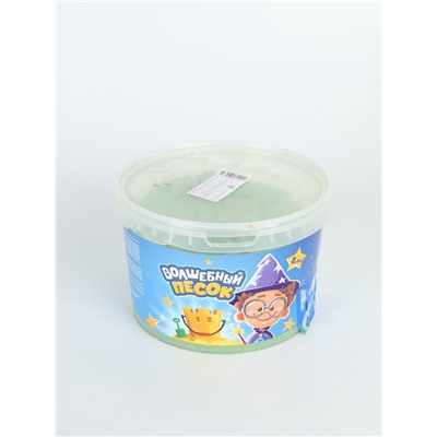 УЦЕНКА Кинетический песок "Волшебный песок" 2400 гр., ведерко, зеленый