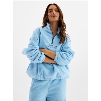 Костюм женский флисовый (кофта, брюки) MIST, размер 44, голубой