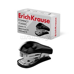 Мини-степлер №10 Compact Classic до 15 листов, черный