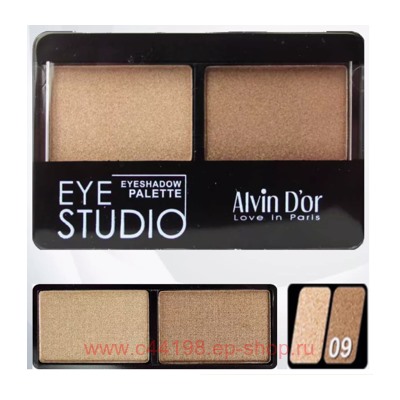 Alvin D`or Тени для век двойные Eye Studio тон 9 AES14