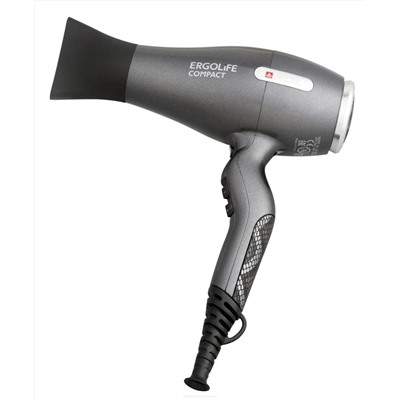 Dewal Профессиональный фен для волос / ErgoLife Compact 03-002 Grafit, серый, 2000 Вт 3665