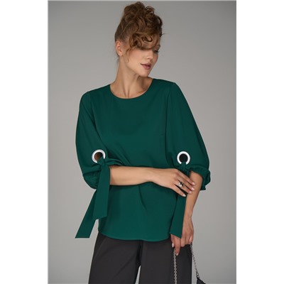 Блузка Альбина (изумрудный)