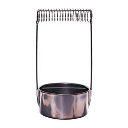 Кистемойка для художественных кистей, металлическая, с держателем, высота 4.9 см