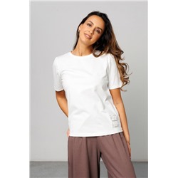 Футболка женская базовая 402MLK (Молочный)