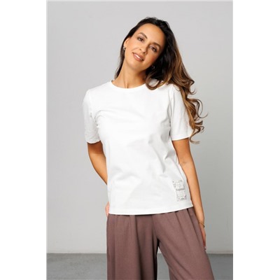 Футболка женская базовая 402MLK (Молочный)