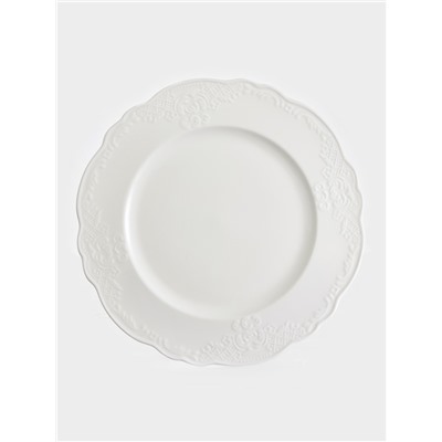 Тарелки WY Venecia, набор 2 шт., d=27 см, фарфор, белые