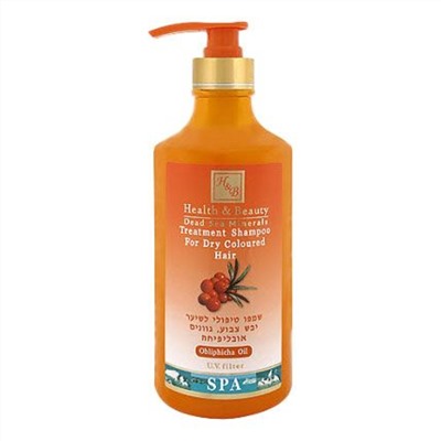 HB (Health & Beauty) Шампунь с добавлением масла облепихи для ухода за окрашенными и сухими волосами, 780 мл 10473