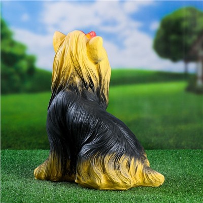 Садовая фигура из гипса «Йоркширский терьер сидит», 35×20×30 см