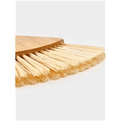 Щётка с совком Meli, бамбуковая ручка, 20×19 см, чёрная