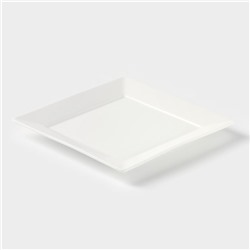 Тарелка квадратная Wilmax Stella, 18.5×18.5 см, фарфор, белая