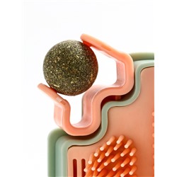 Игрушка-чесалка для кошек с кошачьей мятой 16 см, розовая