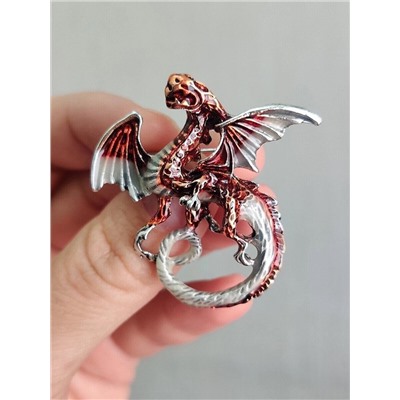 Брошь Знак огненного Дракона