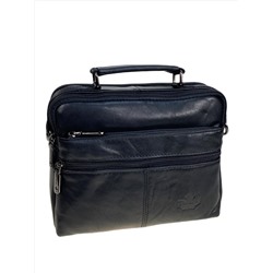 Сумка мужская из натуральной кожи, цвет черный