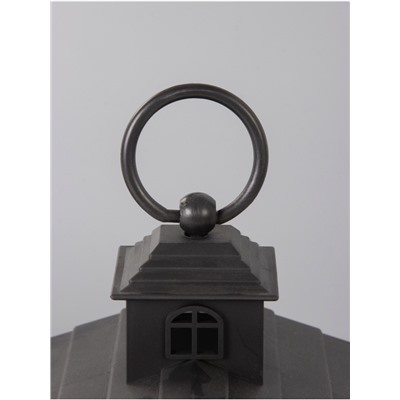 Светодиодная свеча в подсвечнике RISALUX «Дом со свечами», LED-ночник, 1.5 Вт, 3×ААА, 11×18×30 см