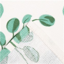 Фартук «Доляна. Эвкалипт», белый 60×70 см, 100% хлопок, рогожка 164 г/м²