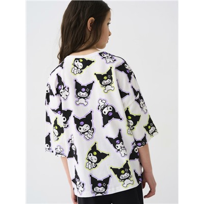 Фуфайка трикотажная для девочек (футболка)