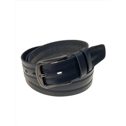 Ремень мужской из натуральной кожи, цвет синий