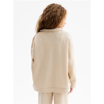 Толстовка детская MINAKU, бежевая, рост 152 см