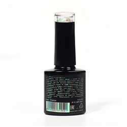 Гель лак для ногтей, «MILK GLITTER», трехфазный, 8 мл, LED/UV, прозрачный (06)
