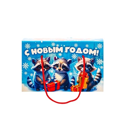 Сладкий новогодний подарок «Еноты и друзья», детский, 1000 г