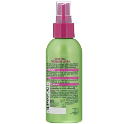 Garnier, Fructis Style, Mega Full, уплотняющий лосьон, 145 мл
